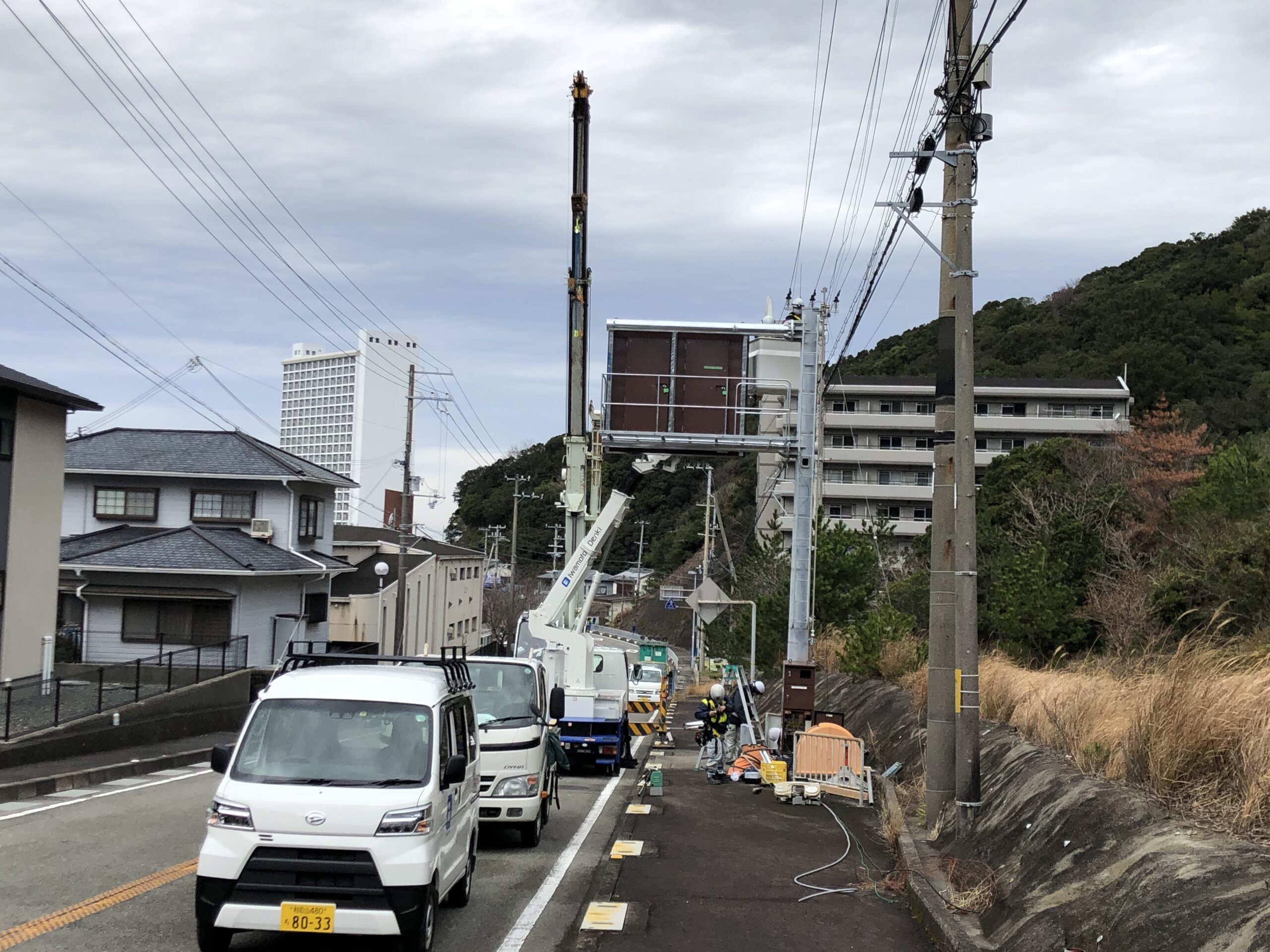 国道42号線 白浜・椿温泉 照明設備他設置工事